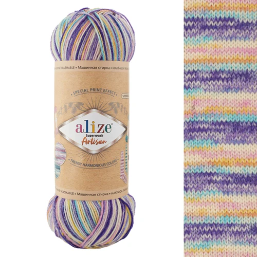 Włóczka skarpetkowa Alize Superwash Artisan 9003