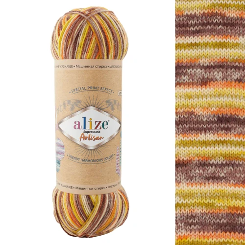 Włóczka skarpetkowa Alize Superwash Artisan 9006