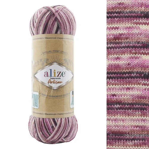 Włóczka skarpetkowa Alize Superwash Artisan 9011