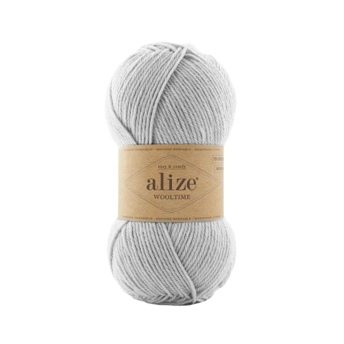 Włóczka Alize Wooltime 208 / popielaty melanż