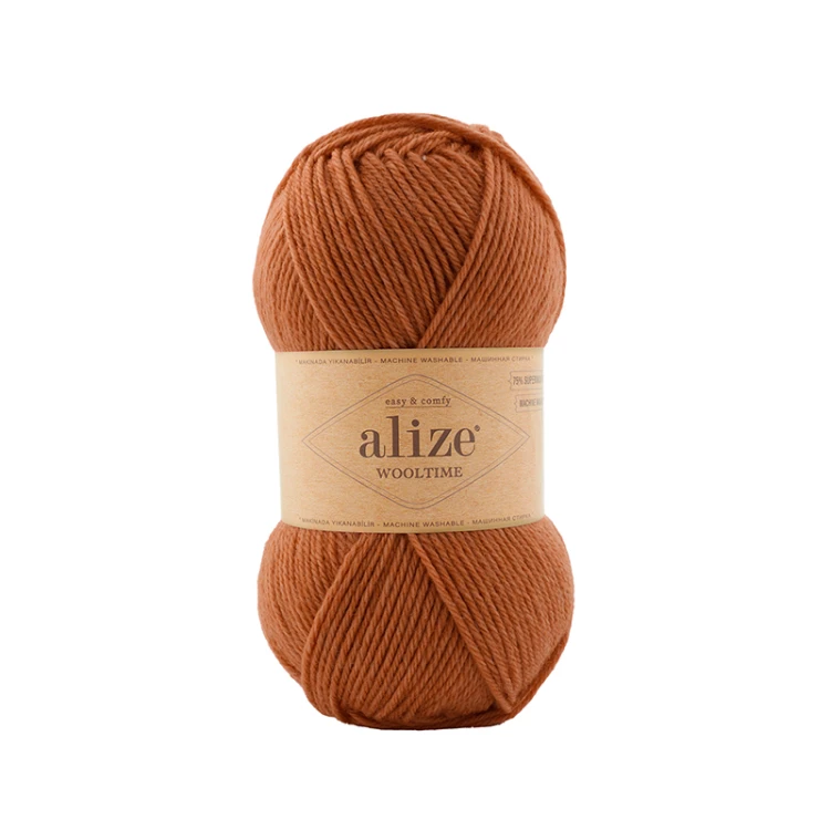Włóczka Alize Wooltime 433 / koniak