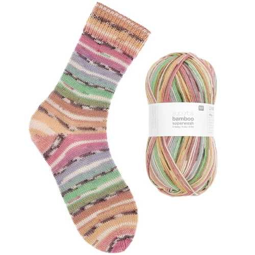 Włóczka skarpetkowa Rico Design Socks Bamboo Rainbow 4ply 057