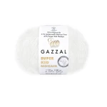 Włóczka Gazzal Super Kid Mohair 64439 / biel