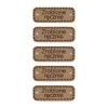 Zestaw metek altara premium "Zrobione ręcznie" / mleczna czekolada / 30 x 11 mm / 5 szt.