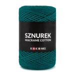 Sznurek Macrame Cotton by KOKONKI 2mm / rolka 200m / 280 ciemny szmaragd