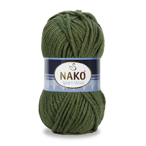 Włóczka Nako Sport Wool - 14431 wojskowa zieleń