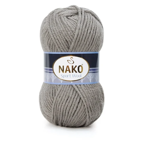 Włóczka Nako Sport Wool - 10342 szarobeżowy