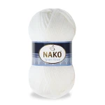 Włóczka Nako Sport Wool 208 / 100 g biel