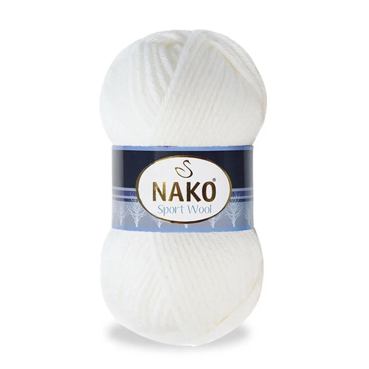 Włóczka Nako Sport Wool - 208 biel