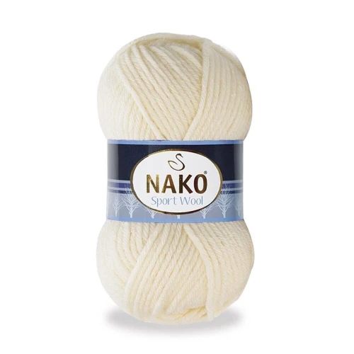 Włóczka Nako Sport Wool - 4109 krem