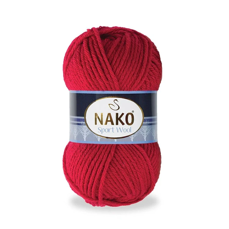 Włóczka Nako Sport Wool - 3641 karmazyn