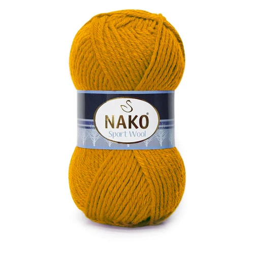 Włóczka Nako Sport Wool - 10129 musztarda