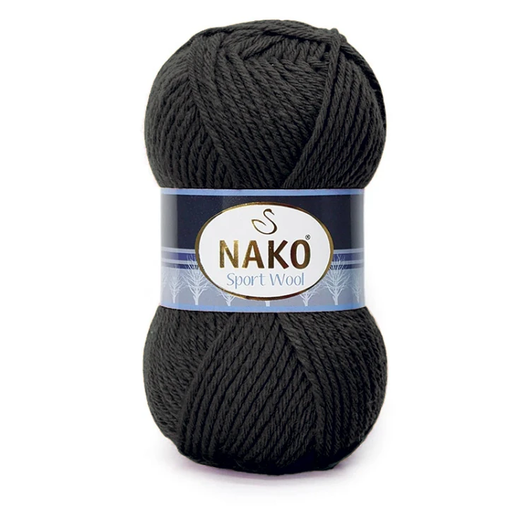 Włóczka Nako Sport Wool - 217 czerń