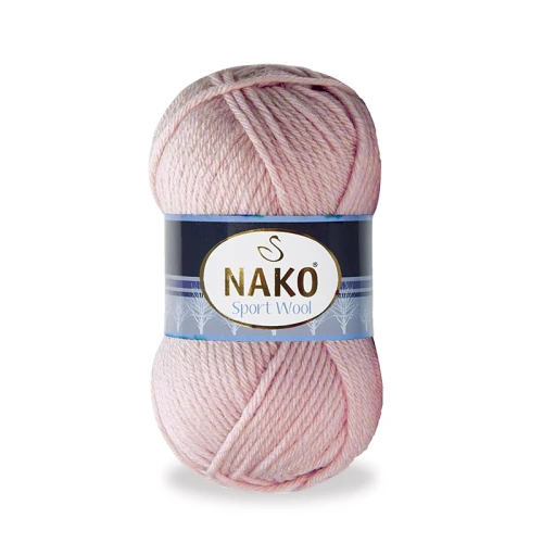 Włóczka Nako Sport Wool - 10639 pudrowy róż