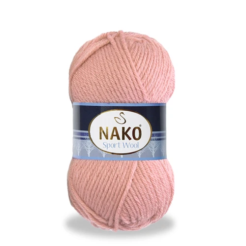 Włóczka Nako Sport Wool - 2406 kremowy róż