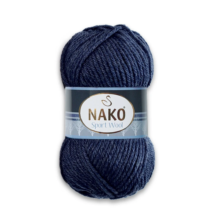 Włóczka Nako Sport Wool - 3088 granat