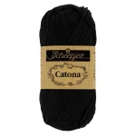 Włóczka Scheepjes Catona 110 / 25 g - kruczoczarny