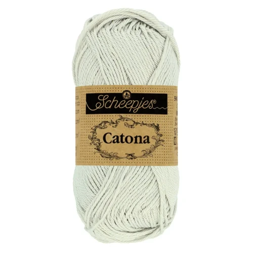 Włóczka Scheepjes Catona 172 / 25 g - jasny srebrny