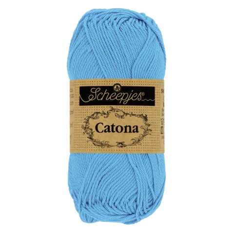 Włóczka Scheepjes Catona 384 / 25 g - zgaszony niebieski