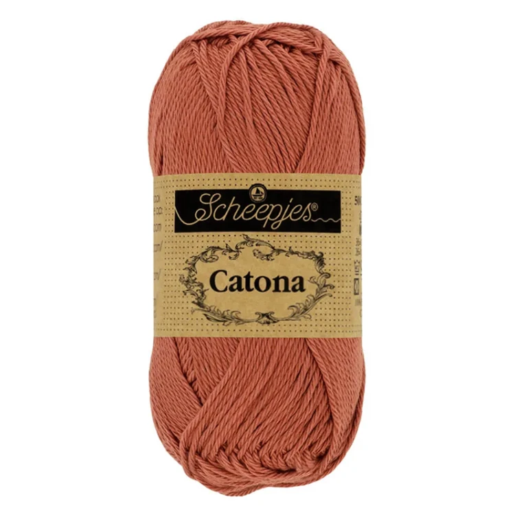 Włóczka Scheepjes Catona 504 / 25 g - ceglany