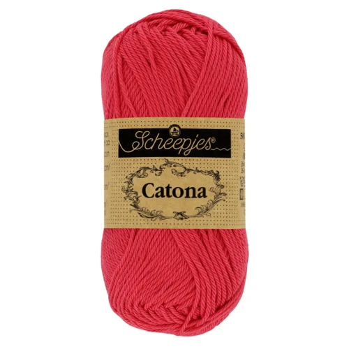 Włóczka Scheepjes Catona 516 / 25 g - cukierkowa czerwień