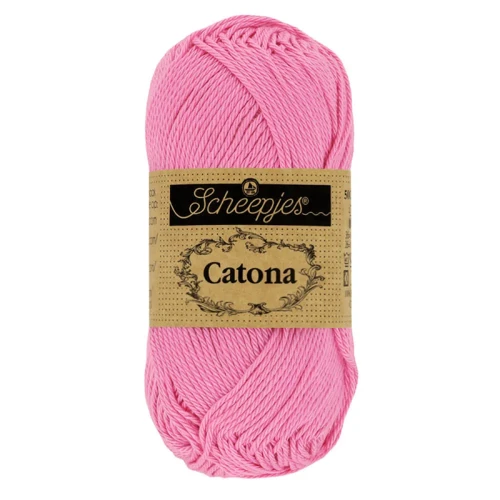 Włóczka Scheepjes Catona 519 / 25 g - różowa frezja