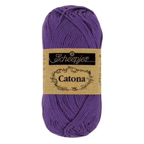 Włóczka Scheepjes Catona 521 / 25 g - głęboki fiolet