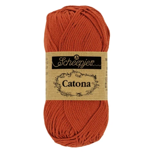 Włóczka Scheepjes Catona 388 / 25 g - rdza
