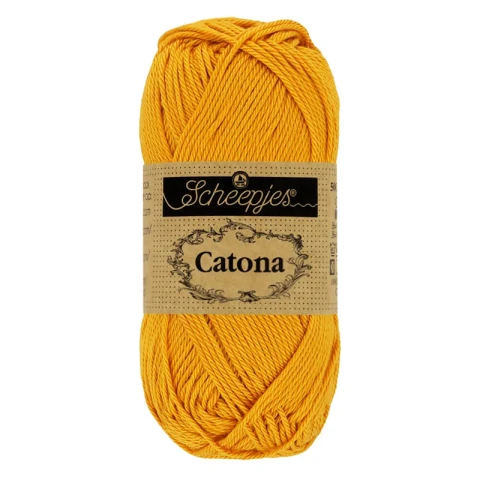 Włóczka Scheepjes Catona 249 / 25 g - szafran