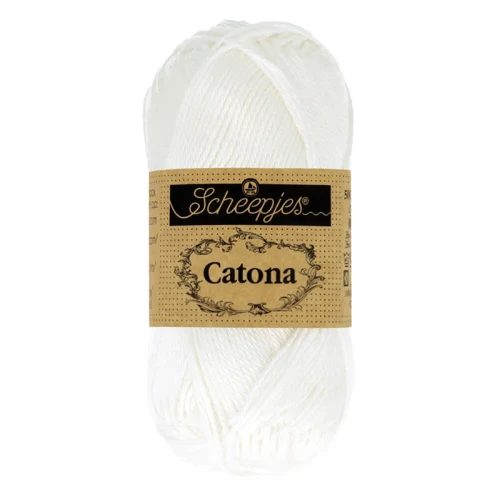 Włóczka Scheepjes Catona 106 / 25 g - śnieżna biel