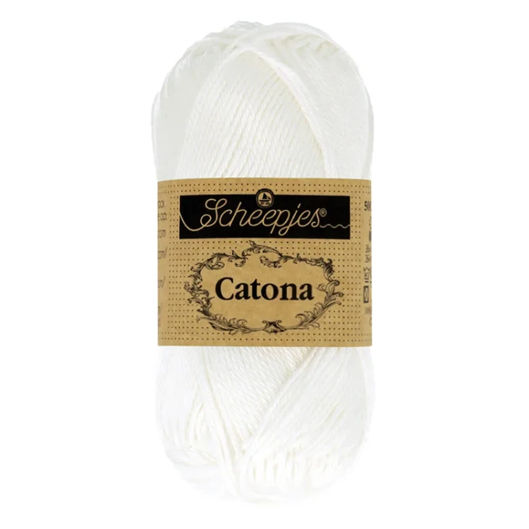 Włóczka Scheepjes Catona 106 / 25 g - śnieżna biel