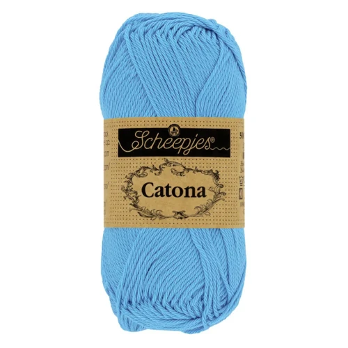 Włóczka Scheepjes Catona 384 / 10 g - zgaszony niebieski