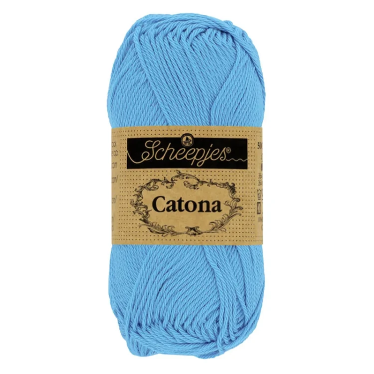 Włóczka Scheepjes Catona 384 / 10 g - zgaszony niebieski