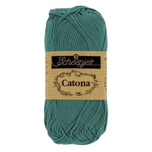 Włóczka Scheepjes Catona 391 / 10 g - głęboka morska zieleń