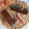 Etui / piórnik / KOKONKI Accessories / skóra / karmel