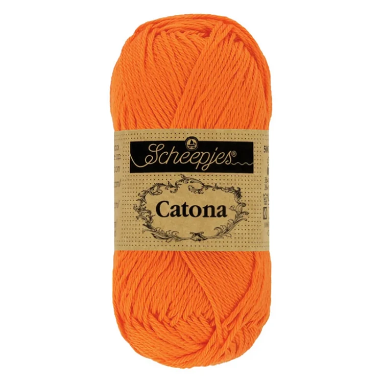 Włóczka Scheepjes Catona 281 / 50 g - mandarynka