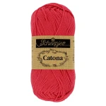 Włóczka Scheepjes Catona 516 / 50 g - cukierkowa czerwień