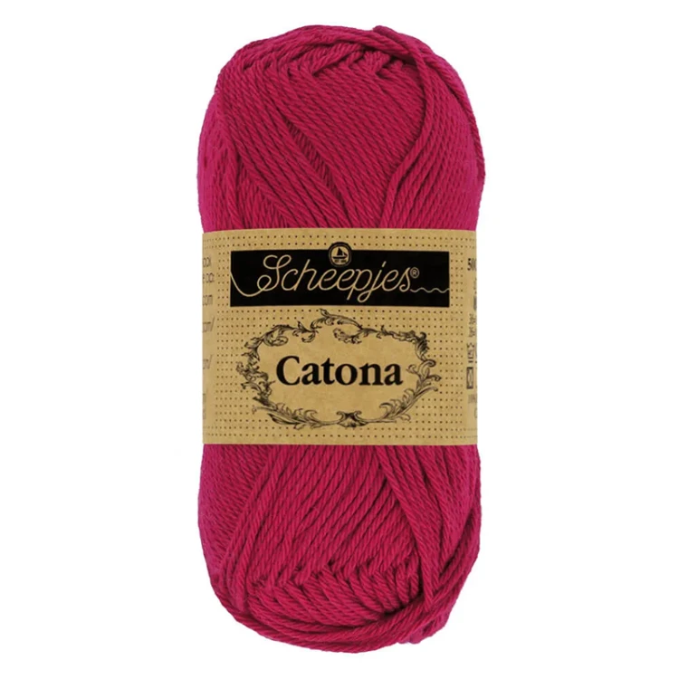 Włóczka Scheepjes Catona 192 / 50 g - szkarłat