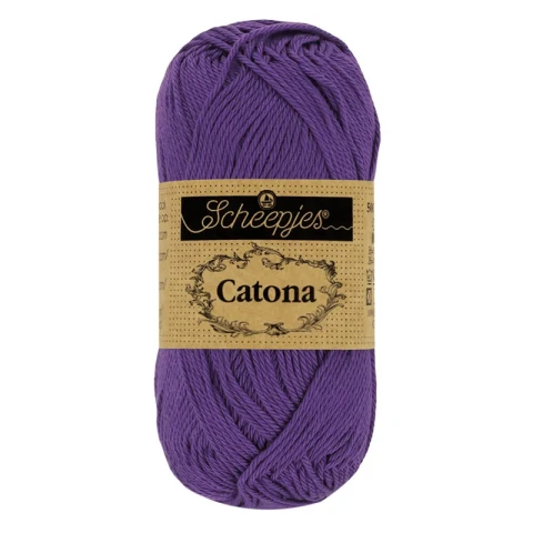 Włóczka Scheepjes Catona 521 / 50 g - głęboki fiolet