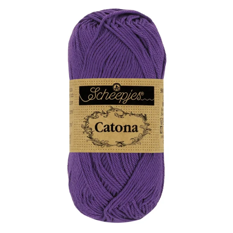 Włóczka Scheepjes Catona 521 / 50 g - głęboki fiolet