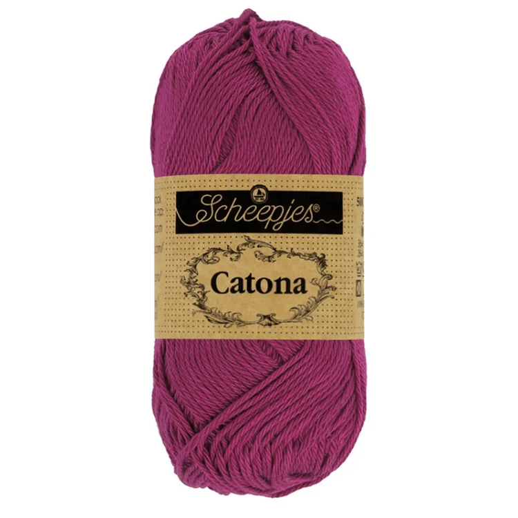 Włóczka Scheepjes Catona 128 / 50 g - purpura tyryjska