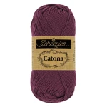 Włóczka Scheepjes Catona 394 / 50 g - ciemna purpura