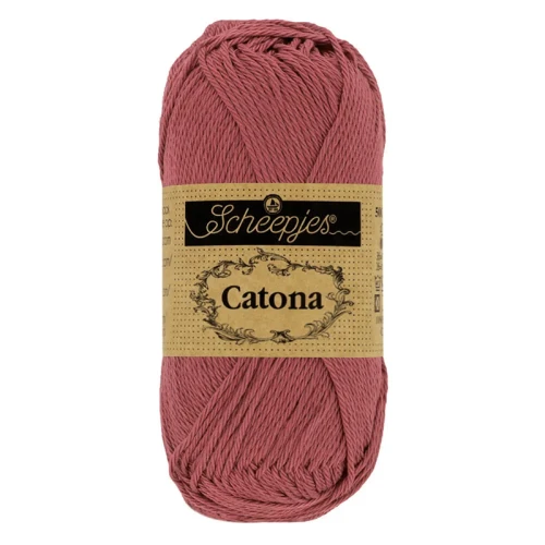 Włóczka Scheepjes Catona 396 / 50 g - różowe wino