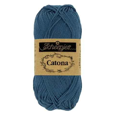 Włóczka Scheepjes Catona 164 / 50 g - jasny granat