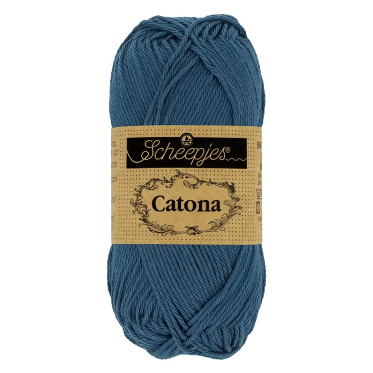 Włóczka Scheepjes Catona 164 / 50 g - jasny granat