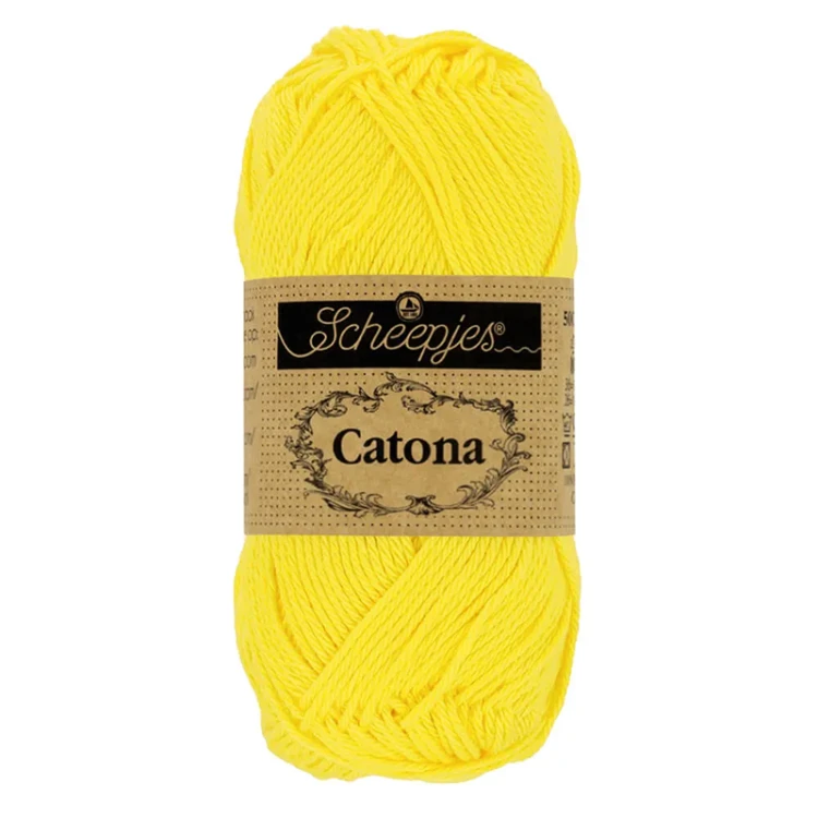 Włóczka Scheepjes Catona 280 / 50 g - cytryna