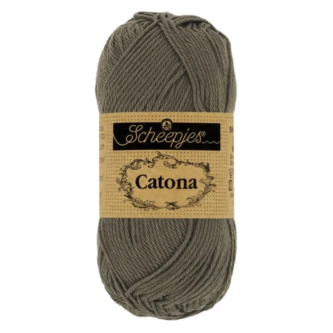 Włóczka Scheepjes Catona 387 / 50 g - ciemna oliwka