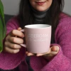 Kubek KOKONKI Accessories "Dziergam i to uwielbiam" / róż