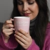 Kubek KOKONKI Accessories "Dziergam i to uwielbiam" / róż