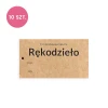 10x Zawieszka / metka papierowa / "RĘKODZIEŁO" / 50 x 90 mm PL / 048817
